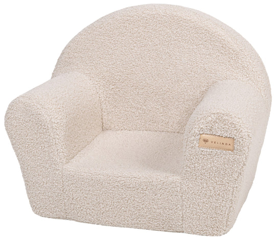 Bouclé kids armchair