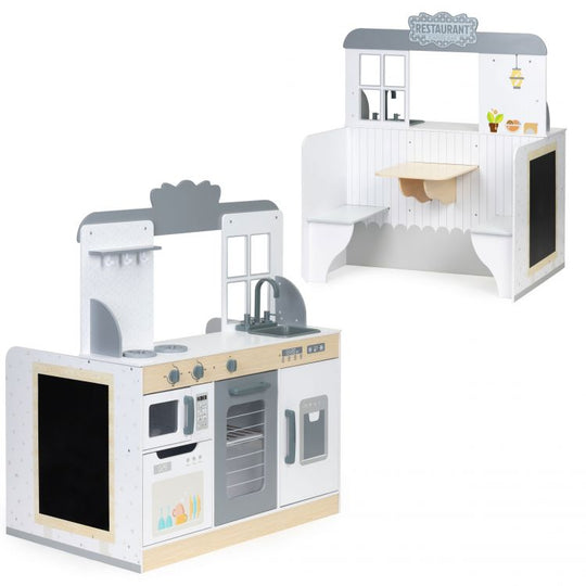 Houten Restaurant &amp; Keuken 2-in-1 