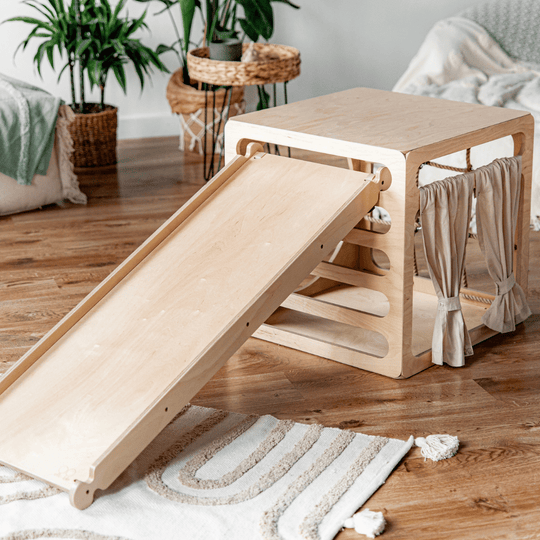 CUBITRI® Climbing Play Cube With Wooden Window