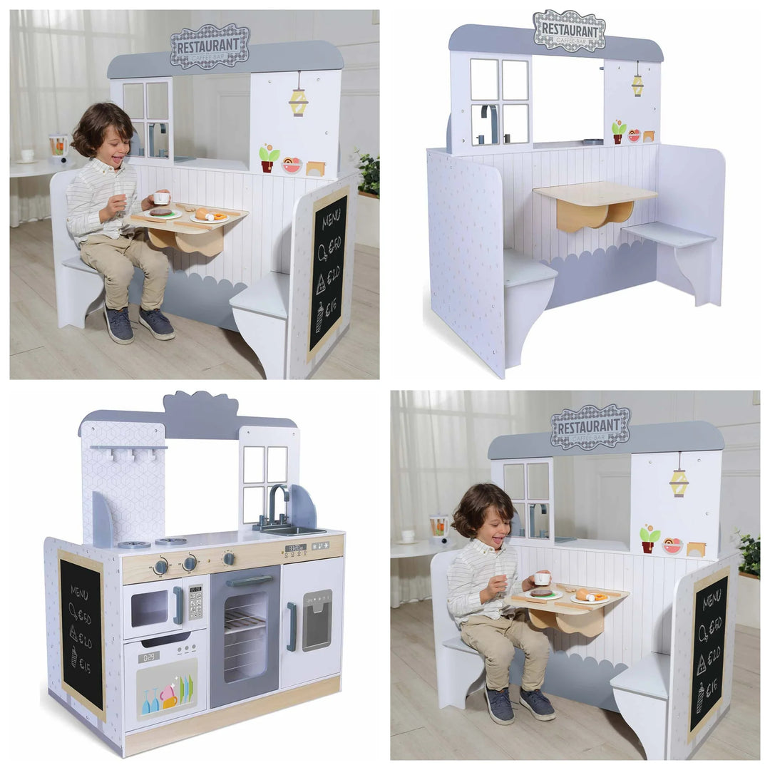 Houten Restaurant &amp; Keuken 2-in-1 
