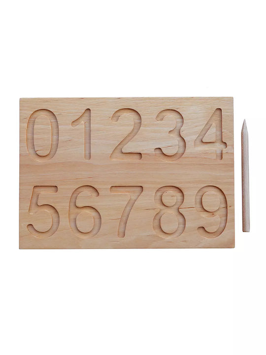 Houten Montessori-getallenbord