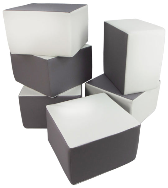 Cubes set of 6 large foam blocks