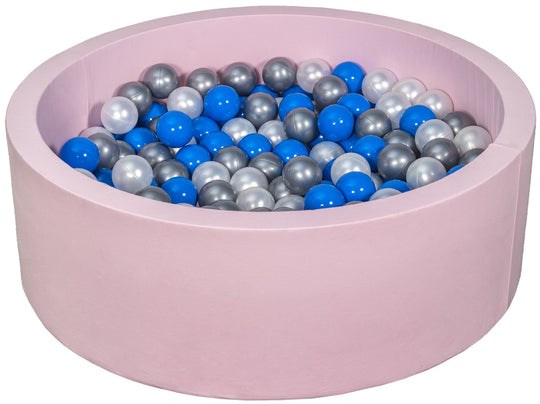 Soft Jersey ball pit with 200 balls, pink