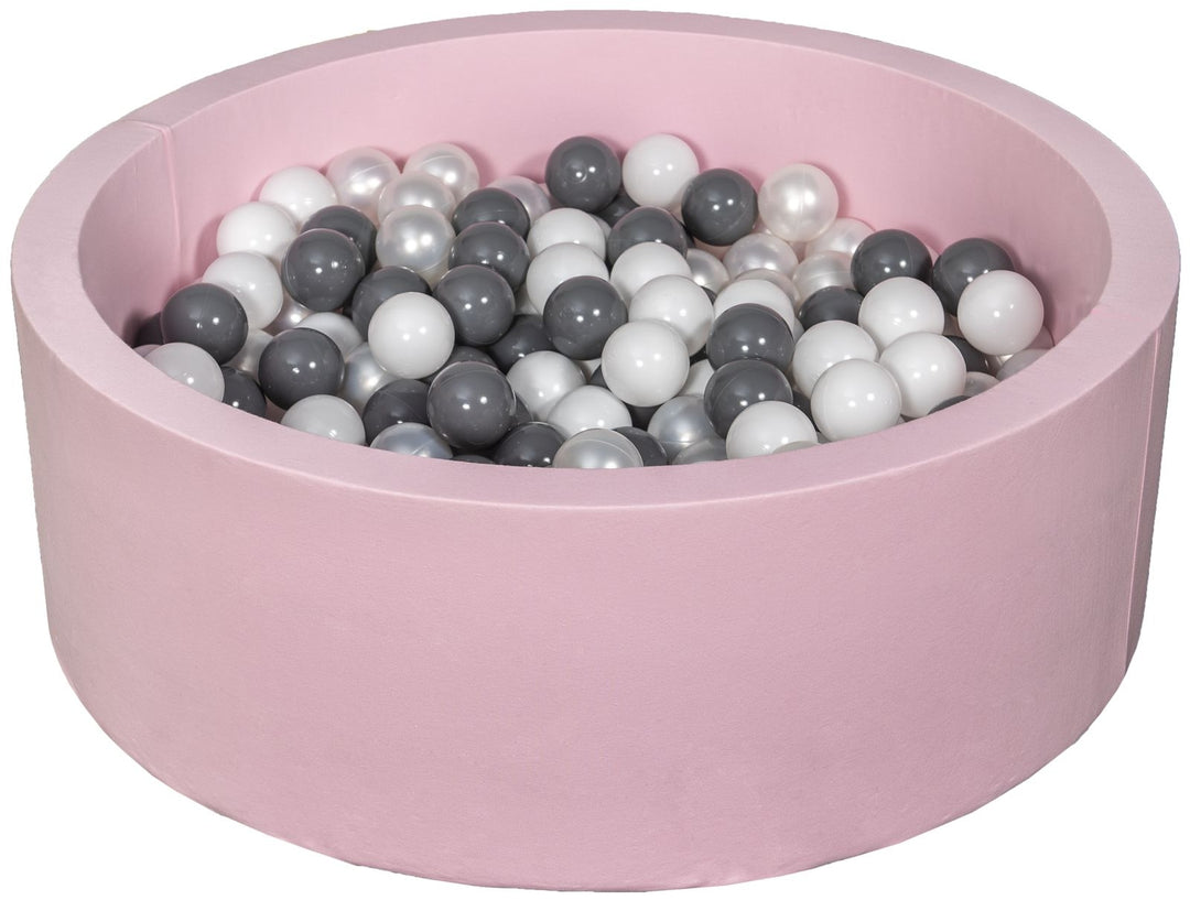 Soft Jersey ball pit with 200 balls, pink