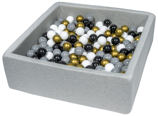 Soft Jersey ball pit with 300 balls, 90x90 cm