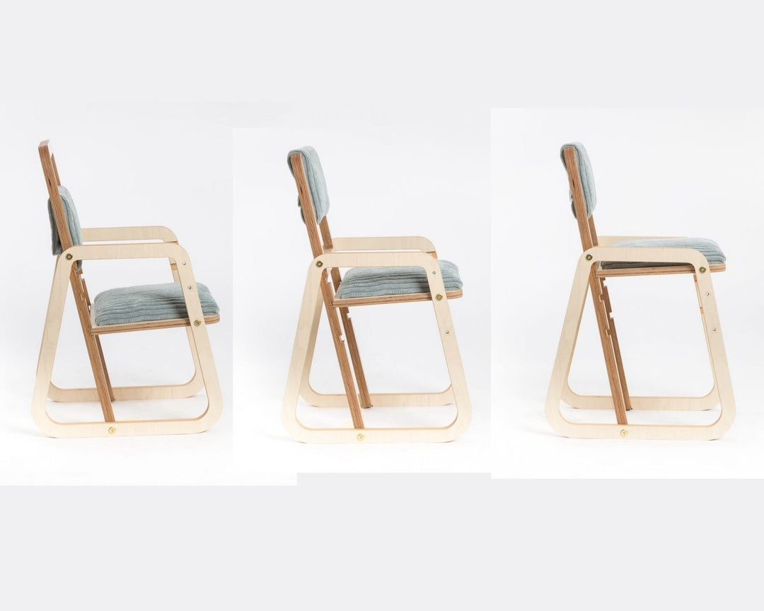 Adjustable Children Chair Julle - Mint Green