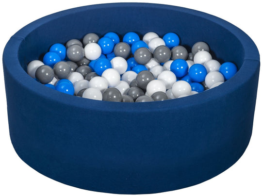 Soft Jersey ball pit with 300 balls, navy
