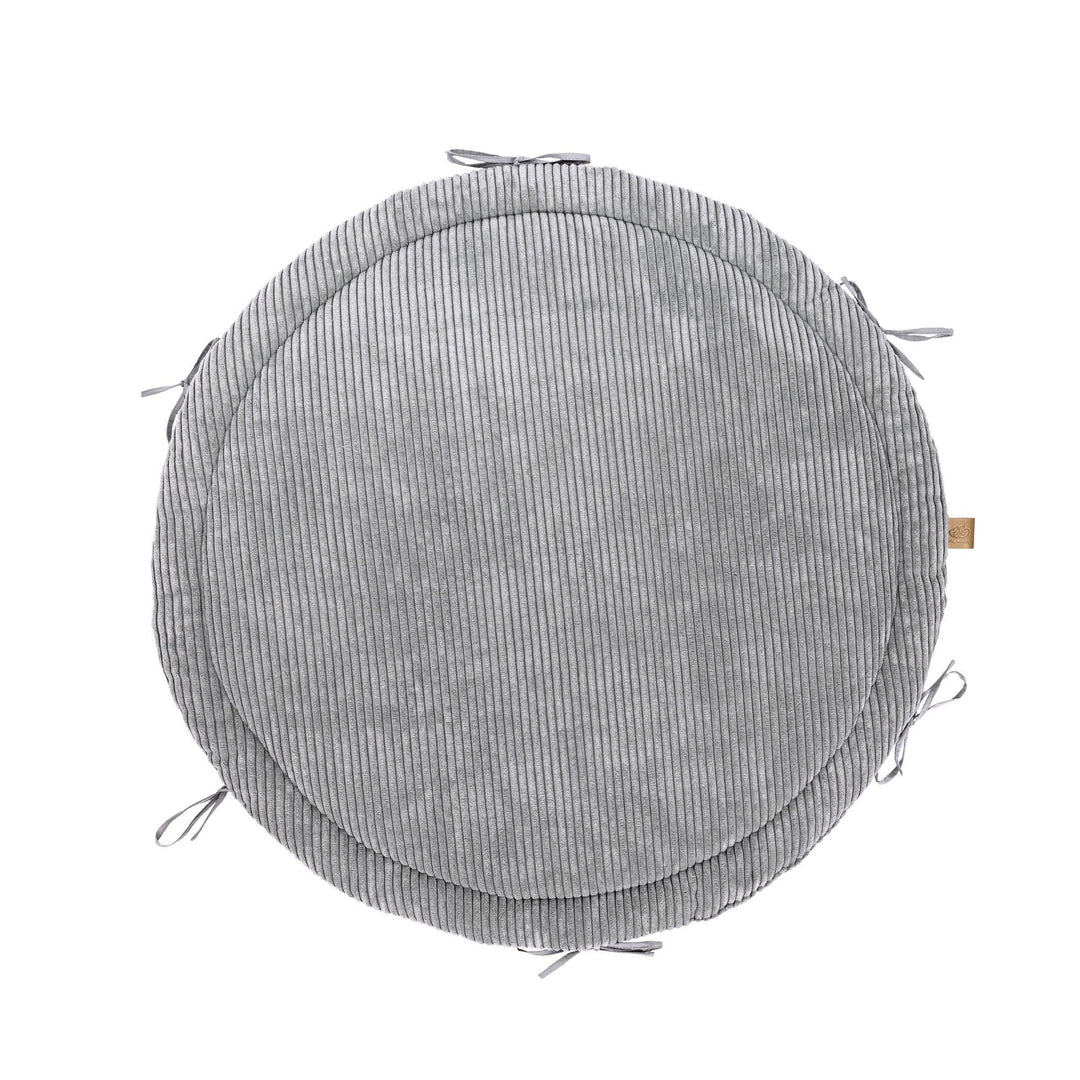 Baby Nest &amp; Play Mat With Crib Bumper Braid - Grey