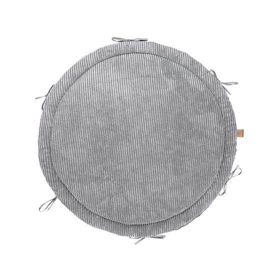 Baby Nest &amp; Play Mat With Crib Bumper Braid - Grey