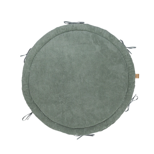 Baby Nest &amp; Play Mat With Crib Bumper Braid - Olive Green