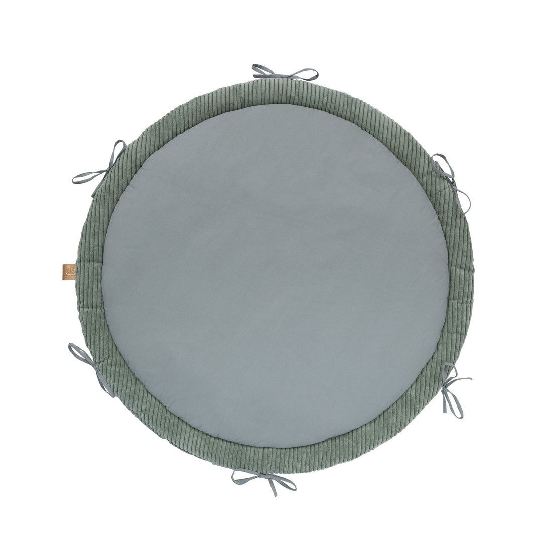 Baby Nest &amp; Play Mat With Crib Bumper Braid - Olive Green