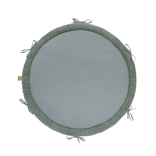 Baby Nest &amp; Play Mat With Crib Bumper Braid - Olive Green