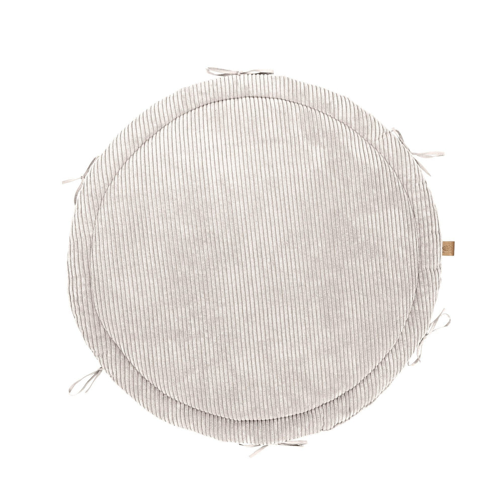 Baby Nest & Play Mat With Crib Bumper Braid - Vanilla