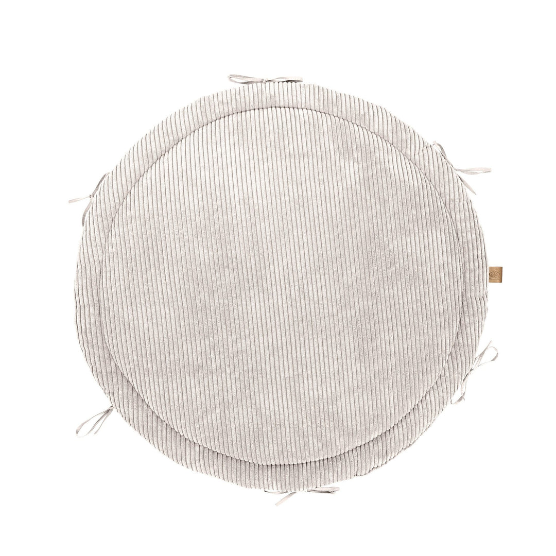 Baby Nest &amp; Play Mat With Crib Bumper Braid - Vanilla