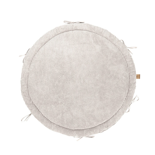 Baby Nest &amp; Play Mat With Crib Bumper Braid - Vanilla