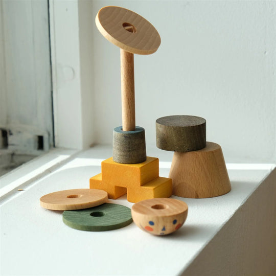 LALA Houten Stokfiguurtje - Groen
