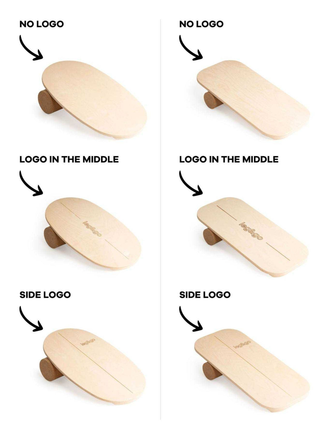 Round Balance Board With Exercise Roll - No Logo