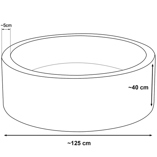 Soft Jersey ball pit with 900 balls, diameter 125 cm