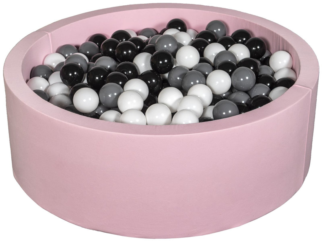 Soft Jersey ball pit with 450 balls, pink