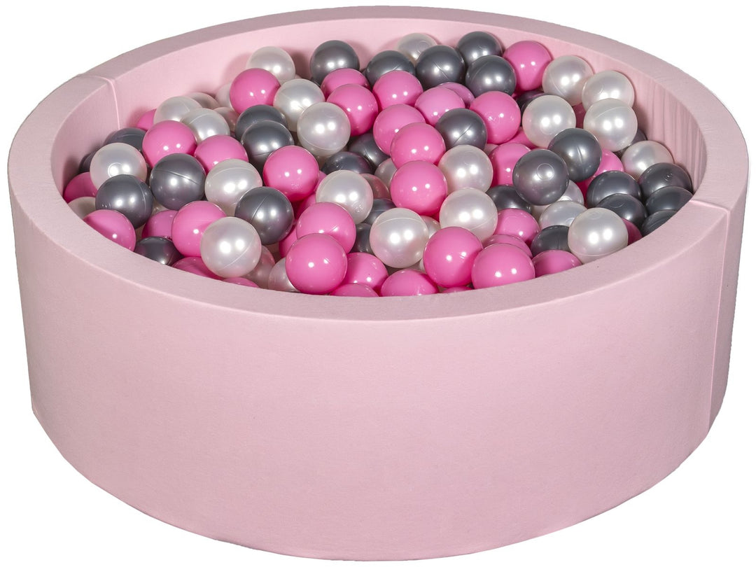 Soft Jersey ball pit with 450 balls, pink