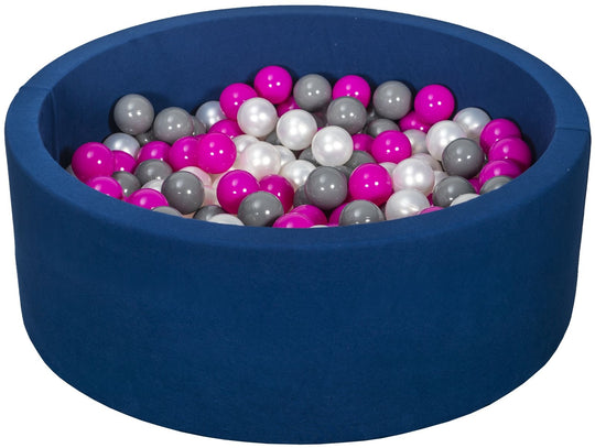 Soft Jersey ball pit with 200 balls, navy