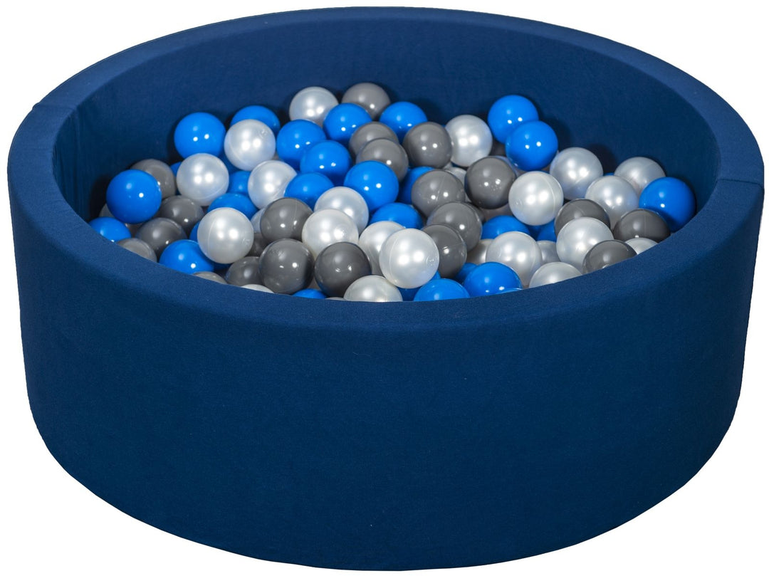 Soft Jersey ball pit with 300 balls, navy
