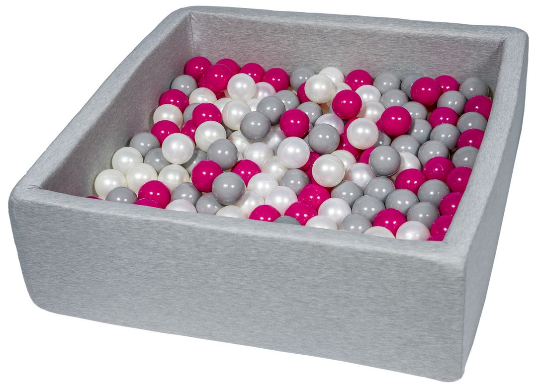 Soft Jersey ball pit with 300 balls, 90x90 cm