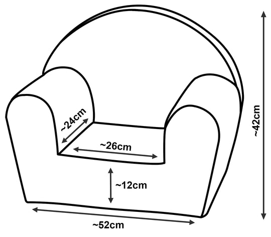 Bouclé kids armchair