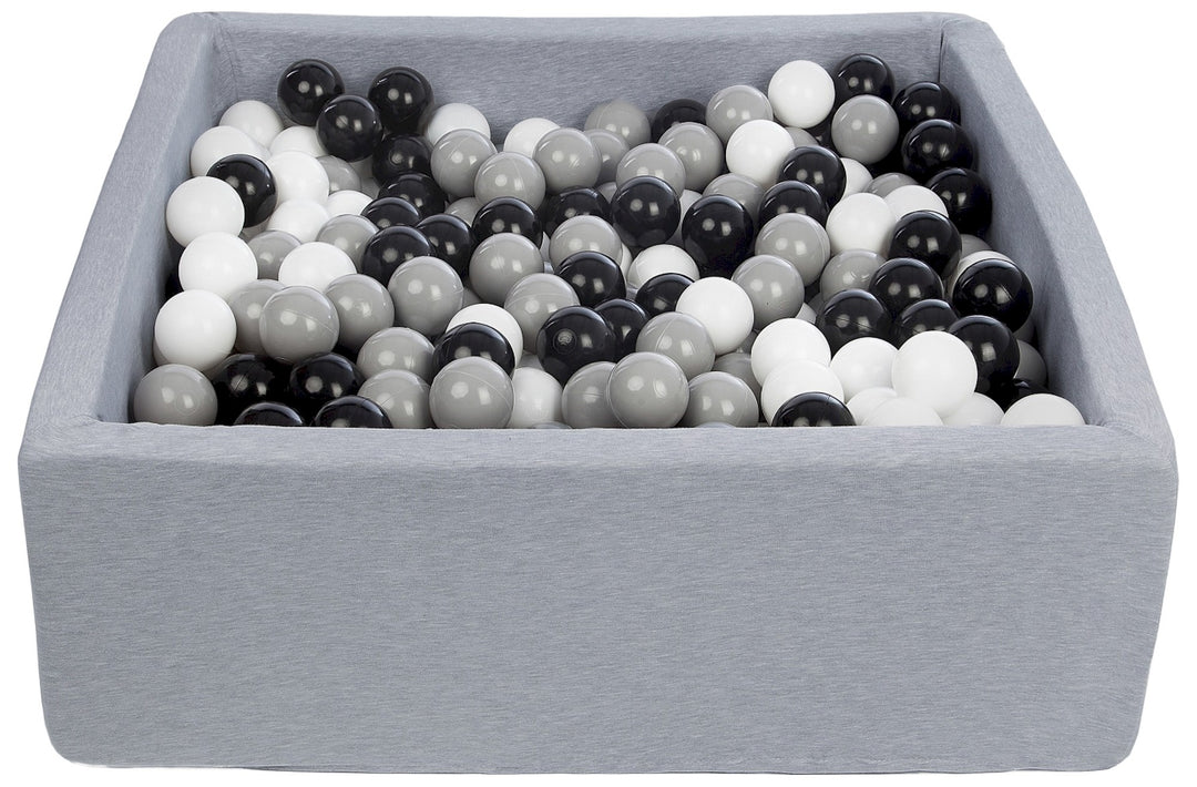 Soft Jersey ball pit with 450 balls, 90x90 cm
