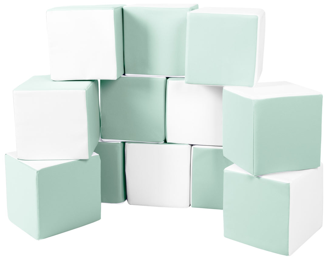 Soft Play Cubes, 12 building blocks for kids