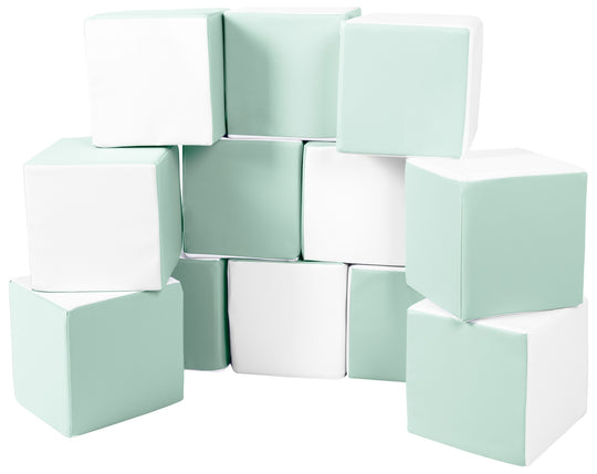 Soft Play Cubes, 12 building blocks for kids