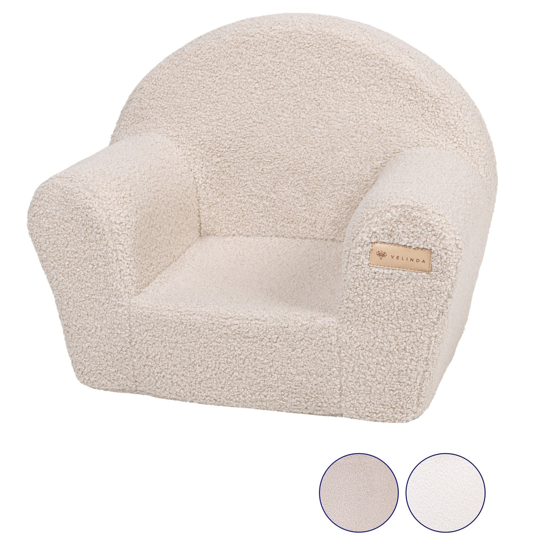 Bouclé kids armchair
