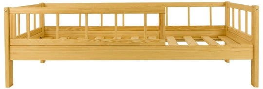 Wooden bed with the barriers 160x80cm