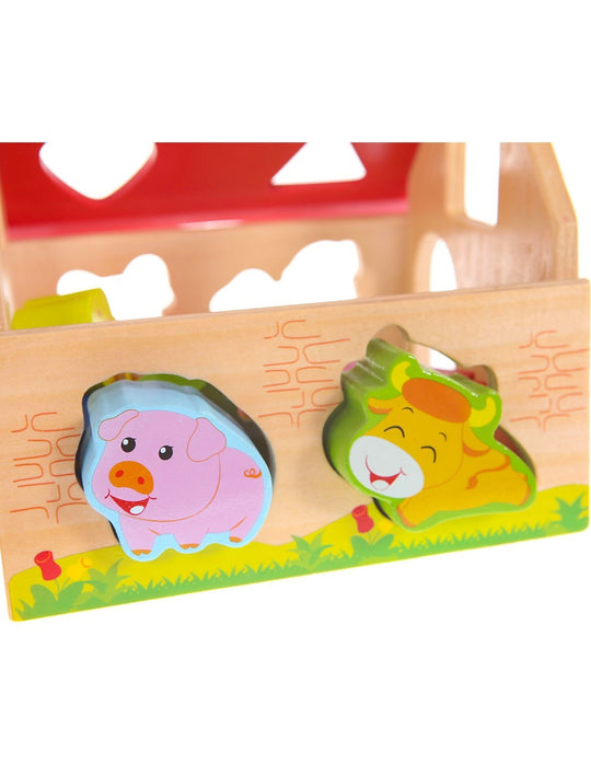 Farmhouse Shape Sorter With Animals