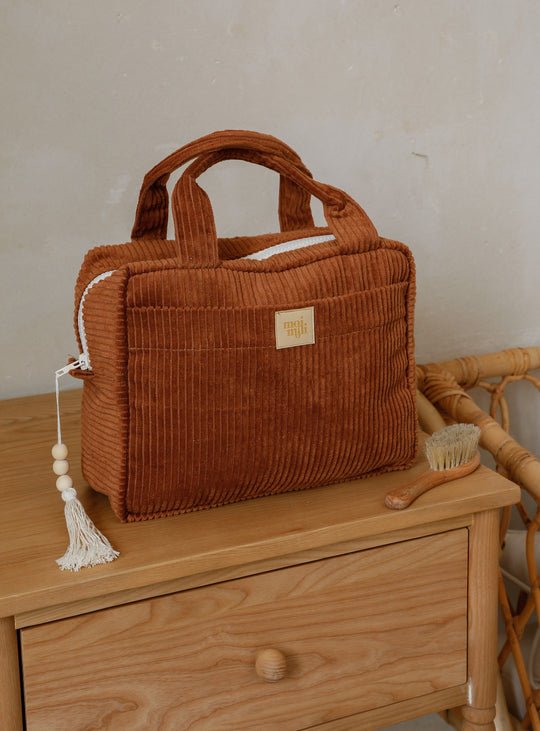 Make-Up Bag Set of 2 - Caramel