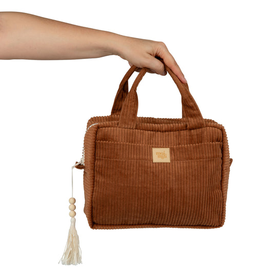 Make-Up Bag Set of 2 - Caramel