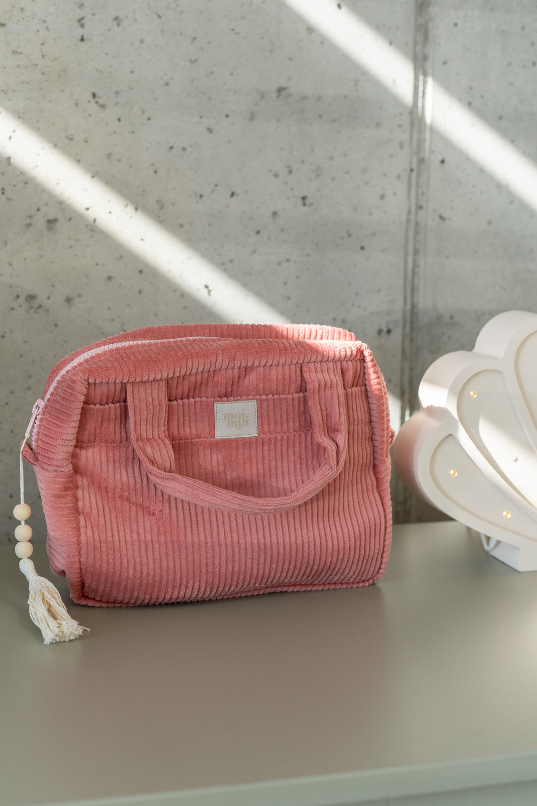 Large Make-Up Bag - Coral