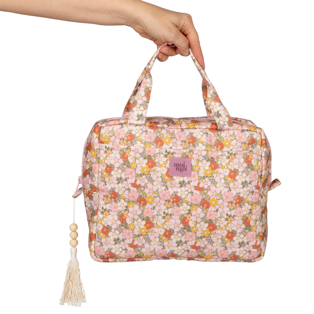 Large Make-Up Bag - Green Garden