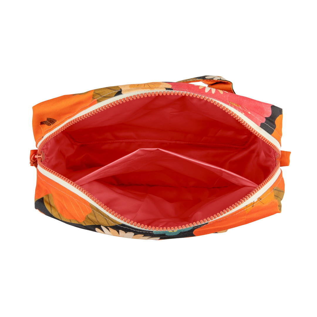 Large Make-Up Bag - Picnic With Flowers