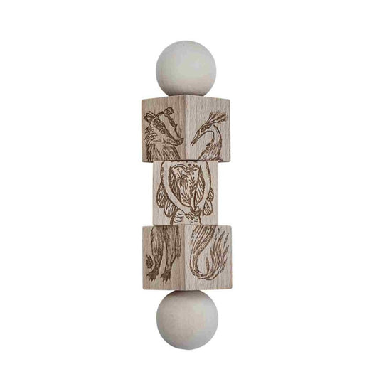 Magic Forest Wooden Spinning Puzzle - Natural