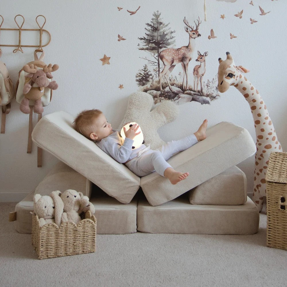 Medium Modular Sofa for Kids - Slimcord Taupe