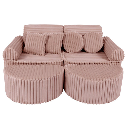Medium Modular Sofa for Kids - Churros Pink Plus
