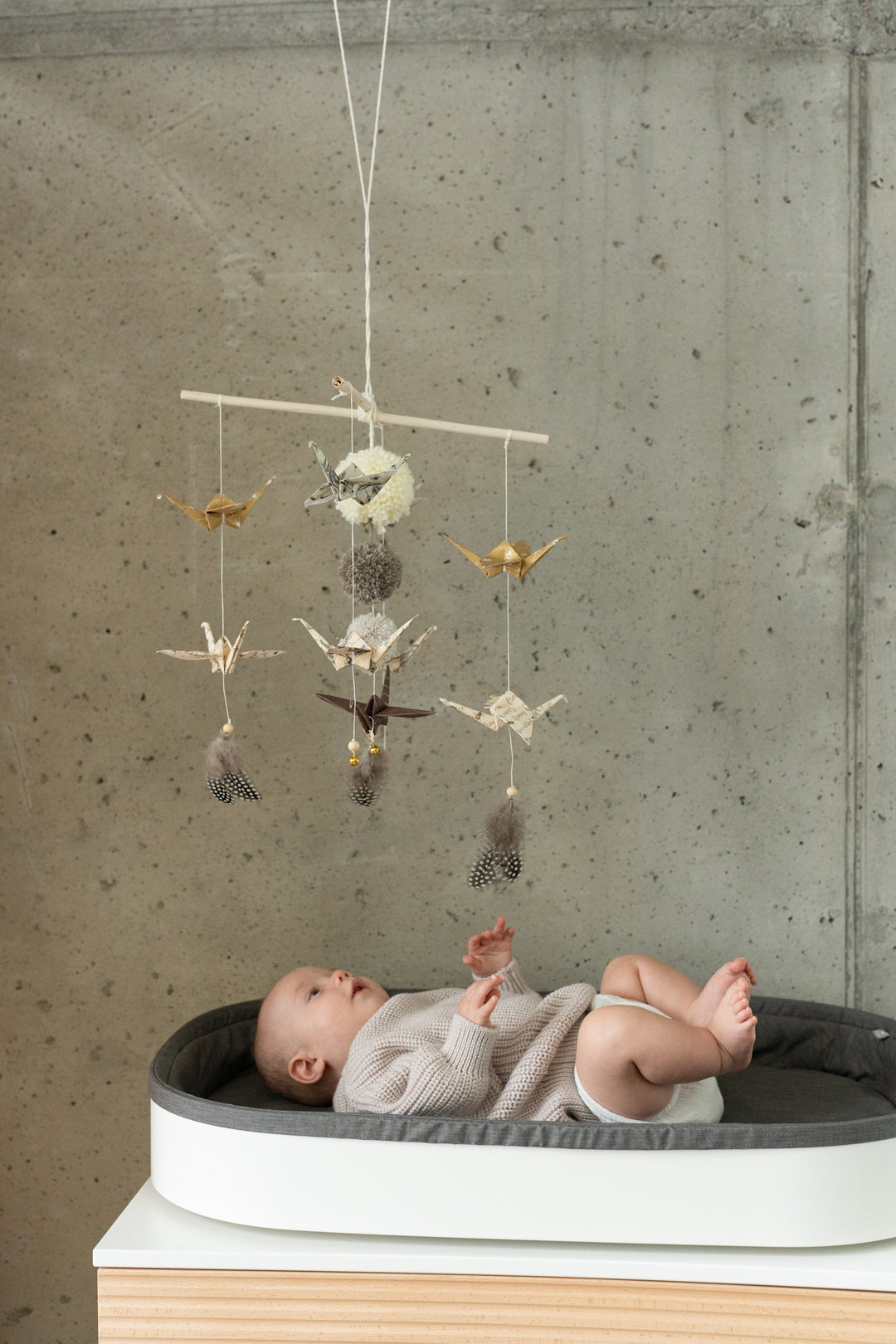 Origami Nursery Mobile - Gold Dust