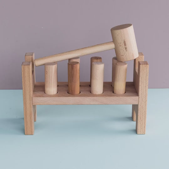 Houten Klopbank - Naturel