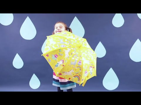 Kleurveranderende 3D-paraplu voor kinderen - Betoverd (met fee)
