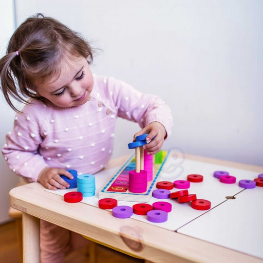 Puzzle For Learning Colors And To Count