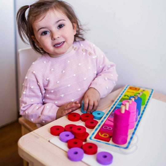 Puzzle For Learning Colors And To Count