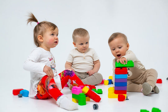 Soft Blocks Set With Wheels - 14 pcs