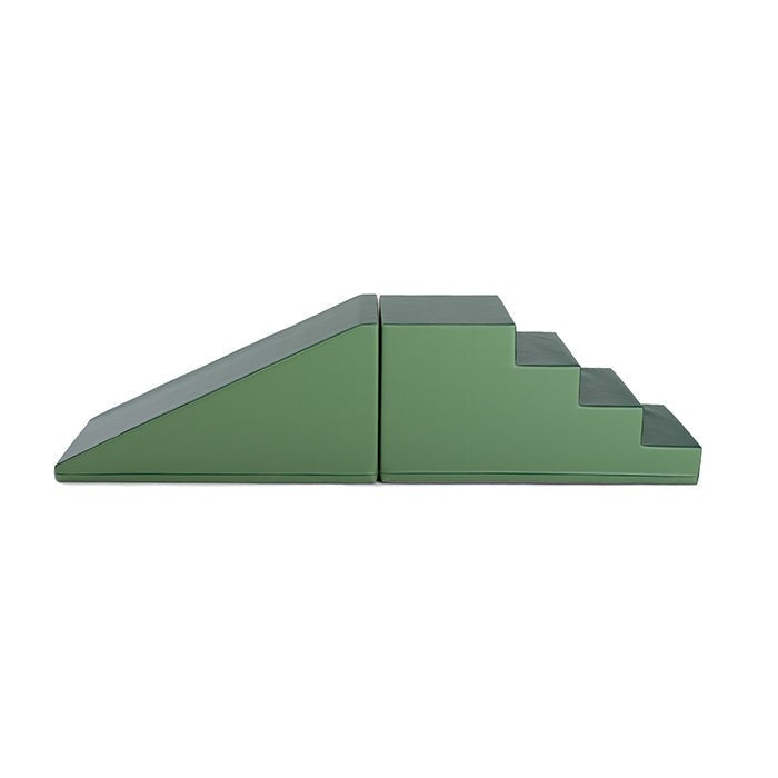 Soft Play Step and Slide Set - Green
