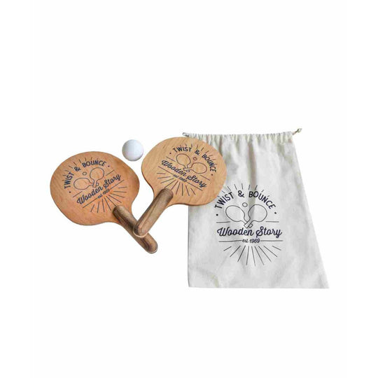 Twist &amp; Bounce - Wooden Ping Pong Paddles